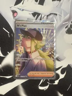 N’s Plan SIR Black Bolt Pokemon Card New Trainer 170/086 Supporter 2 Stars 2025 - Image 1
