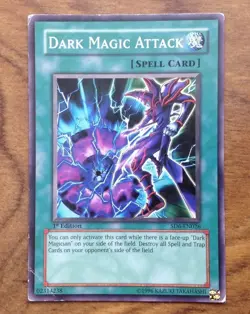 YuGiOh Dark Magic Attack SD6-EN026 1st Edition . Free Postage - Image 1