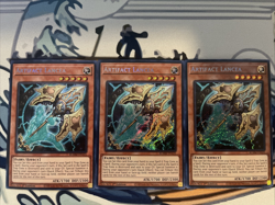 Yugioh Artifact Lancea x3 Secret Rare BLMM-EN125 Near Mint - Image 1