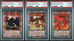 YuGiOh! 3 Phantom God 25th Anniversary Sequential Set PSA10 Ra, Osiris, Obelisk - Image 1
