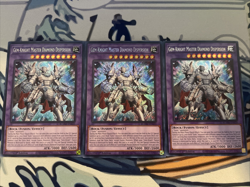Yugioh Gem-Knight Master Diamond Dispersion x3 Secret Rare BLMM-EN020 Near Mint - Image 1