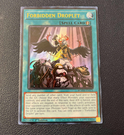 US SELLER YUGIOH Forbidden Droplet Ultra Rare 1st Edition BLMM NM - Image 1