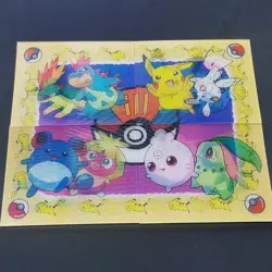 Pokemon Meiji Mini Change Lenticular Card Set Pichu Pikachu Silver Gold - Image 1