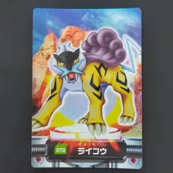 Raikou Holo Carddass Pokemon XY Z National Version Collectible Card - Image 1