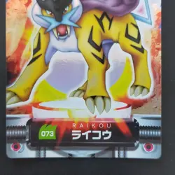 Raikou Holo Carddass Pokemon XY Z National Version Collectible Card - Image 3