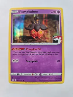 Pumpkaboo Holo Pokemon Prize Pack Series 2 Promo Pokemon Card NM Play Stamp - Image 1