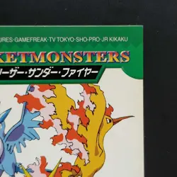 Pokemon Legendary Birds Sticker Set Thunder Fire Art Bandai Card Pocket - Image 3