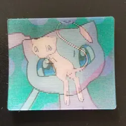 Mew Pokemon Meiji Zoom Up Sticker 3cm x 2.5cm Lenticular Change Card - Image 3