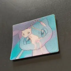 Mew Pokemon Meiji Zoom Up Sticker 3cm x 2.5cm Lenticular Change Card - Image 4