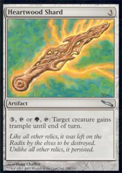 Heartwood Shard -Foil Medium Play MTG Mirrodin - Image 1
