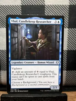 MTG TCG: Vhal, Candlekeep Researcher 102/361, Battle for Baldur's Gate - Image 1