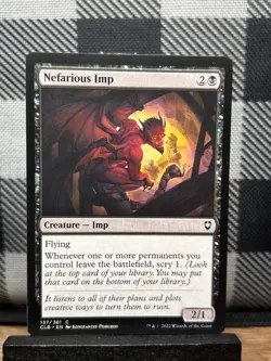 MTG TCG: Nefarious Imp 137/361, Battle for Baldur's Gate - Image 1