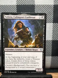 MTG TCG: Safana, Calimport Cutthroat 143/361, Battle for Baldur's Gate - Image 1