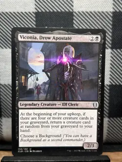 MTG TCG: Viconia, Drow Apostate 156/361, Battle for Baldur's Gate - Image 1