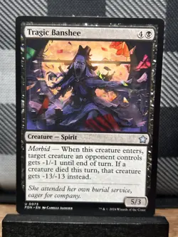 MTG TCG: Tragic Banshee 73, Foundations - Image 1