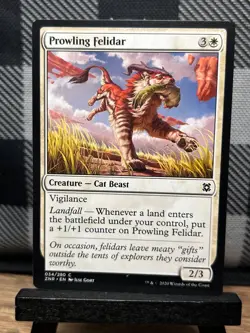 MTG TCG: Prowling Felidar 34/280, Zendikar - Image 1