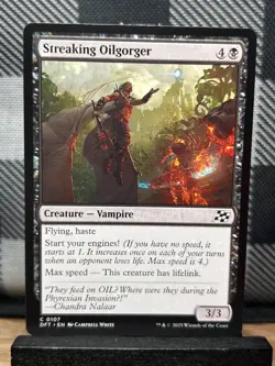 MTG TCG: Streaking Oilgorger 107, Aetherdrift - Image 1