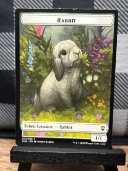 MTG TCG: Rabbit 4/20, (Token) Battle For Baldur's Gate - Image 1