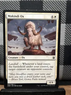 MTG TCG: Makindi Ox 25/280, Zendikar Rising - Image 1