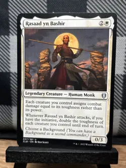 MTG TCG: Rasaad yn Bashir 37/361, Battle for Baldur's Gate - Image 1