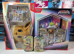 Prismatic Evolutions Sealed Lot! Binder + Accessory Pouch + Mini Tin Pokemon TCG - Image 1