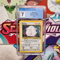 CGC 7 Chansey 3/130 Holo Rare - Base Set 2 - Pokemon TCG - SHIPS FAST - Image 1