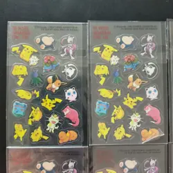 Pokemon Sticker Set 8pcs Pikachu Mewtwo Winter Comic Fair Collection - Image 2