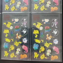 Pokemon Sticker Set 8pcs Pikachu Mewtwo Winter Comic Fair Collection - Image 5