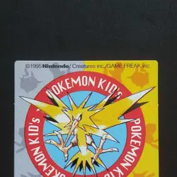 Pokemon Kids Thunder 1995 First Edition Card Good Condition - Image 2