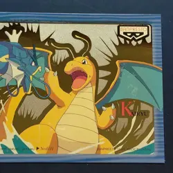 Pokemon Postcard Gyarados Vs Dragonite Banpresto Collectible, Used - Image 3