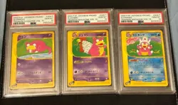 PSA 10 Pokemon e Card Slowpoke Slowbro Slowking Promo Sequential Set Japanese JP - Image 1