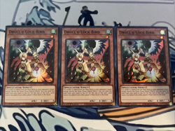 Yugioh Droll & Lock Bird Super Rare RA02-EN006 x3 Near Mint - Image 1