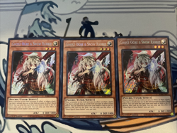 Yugioh Ghost Ogre & Snow Rabbit x3 Secret Rare RA04-EN015 Near Mint - Image 1