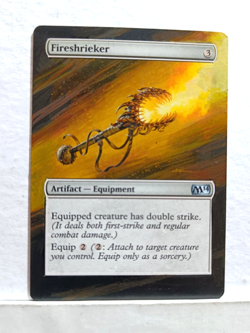 Fireshrieker Core Set 2014 MTG Magic Hand Painted Altered Extended Art - Image 1