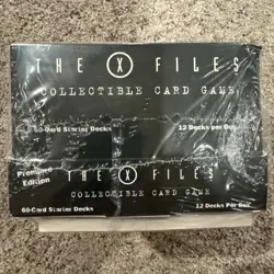 1996 THE X-FILES CCG Starter Decks Card Game Box Factory Sealed - Image 2
