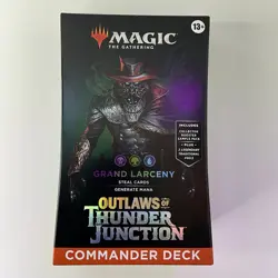 MTG Grand Larceny *New Sealed* Outlaws Thunder Junction Commander Deck Comb Ship - Image 2