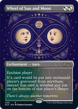 MTG English Wheel of Sun and Moon (Borderless) NM Foil Secret Lair - Image 1