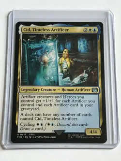 Cid Timeless Artificer 411 MTG Final Fantasy 2025 Mint - 9.0 + Uncommon Non Foil - Image 1