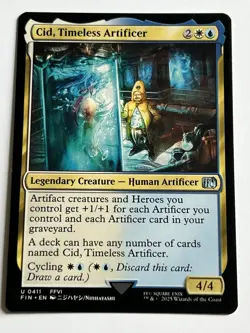 Cid Timeless Artificer 411 MTG Final Fantasy 2025 Mint - 9.0 + Uncommon Non Foil - Image 4