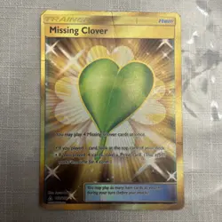 Missing Clover 168/156 Full Art Secret Rare Ultra Prism Trainer Pokemon Card HP - Image 1