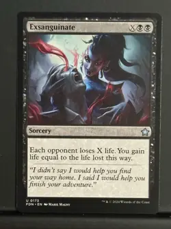 Exsanguinate | #173 | Foundations | FDN | MTG | Uncommon - Image 1