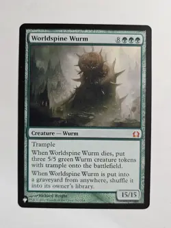 Magic the Gathering Worldspine Wurm Return to Ravnica The List Nm - Image 1