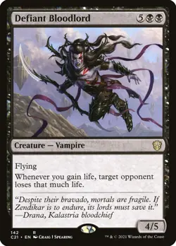 Defiant Bloodlord 142 Rare Commander 2021 C21 MTG - Image 1