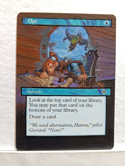 Opt Invasion MTG Magic Hand Painted Altered Extended Art - Image 1