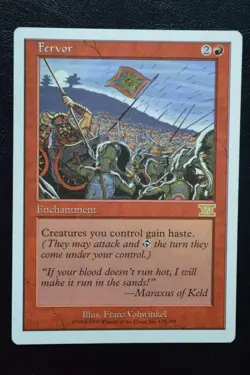 Magic The Gathering MTG FERVOR Sixth Edition LP Lightly Played - Image 1