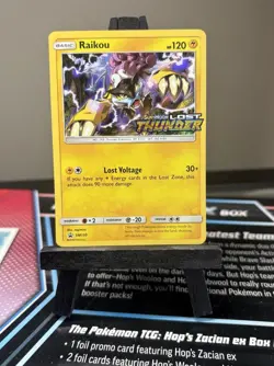 POKEMON PROMO CARD - SUN AND MOON - PRERELEASE - RAIKOU SM150 (HOLO) NM - Image 1