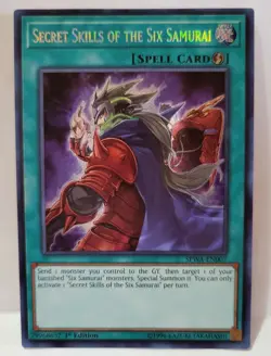 YUGIOH SECRET SKILLS OF THE SIX SAMURAI SPWA 1ST EDITION SECRET LIGHT PLAYED - Image 1