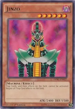 Yu-Gi-Oh! TCG - Jinzo - DPBC-EN027 - Rare 1st Edition - Battle City [Near Mint] - Image 1