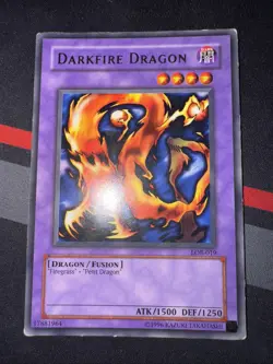 Darkfire Dragon LOB-019 The Legend of Blue Eyes White Dragon Unlimited - Image 1