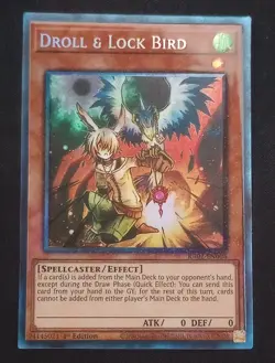 YuGiOh! Droll & Lock Bird RA02-EN006 Collector's Rare - Near Mint - Image 2